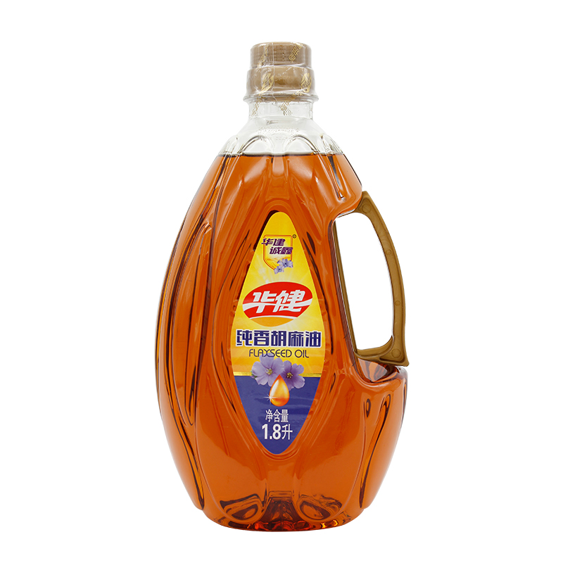 华建诚鑫 纯香胡麻油1.8L 物理压榨亚麻籽油
