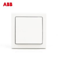 ABB开关插座 德宁雅白 一开多控/三控 一位中间中途开关面板AN119