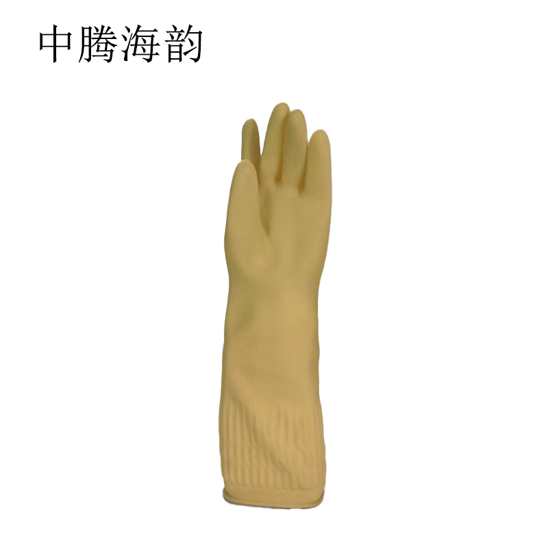 中腾海韵 乳胶手套长筒 加厚38cm 双高清大图