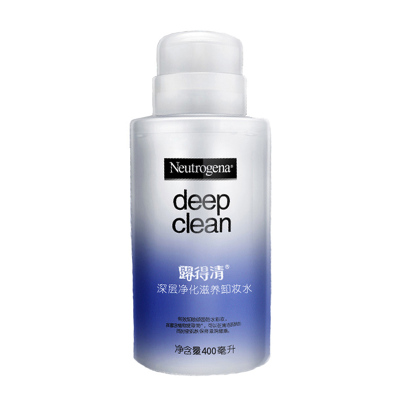 露得清(Neutrogena)深层净化滋养卸妆水400毫升(去角质 卸妆 深层清洁 面部护理 苏宁自营 )