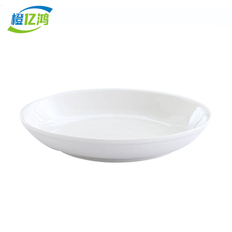 橙亿鸿 纯白陶瓷深盘 菜盘 瓷盘子 12英寸 个高清大图