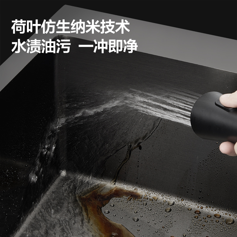 箭牌(ARROW) 厨盆水槽 304不锈钢纳米厨房水槽单槽 手工槽 洗菜盆洗碗池套餐AE5568271G高清大图