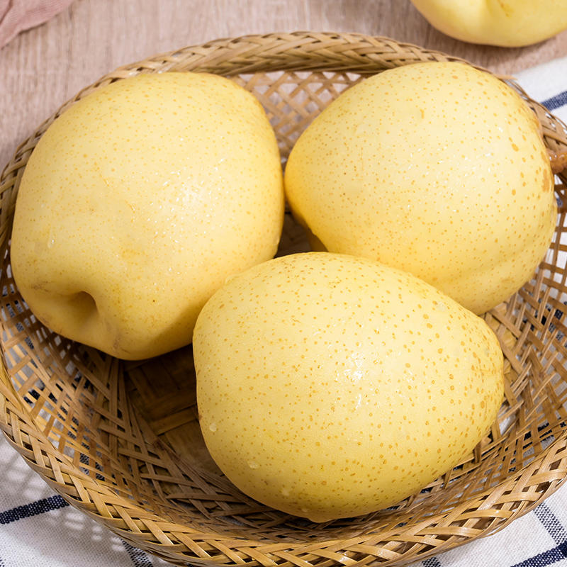 [西沛生鲜]河北精品水晶鸭梨 新鲜水果 松脆多汁 净重4.7斤 单果200g+高清大图