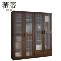 蕃蒂书柜四门二抽套