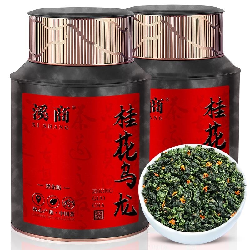 年度桂花乌龙茶桂花茶高山2026新茶叶铁观音浓香型乌龙茶罐装 500g*1罐桂花乌龙茶【一罐】