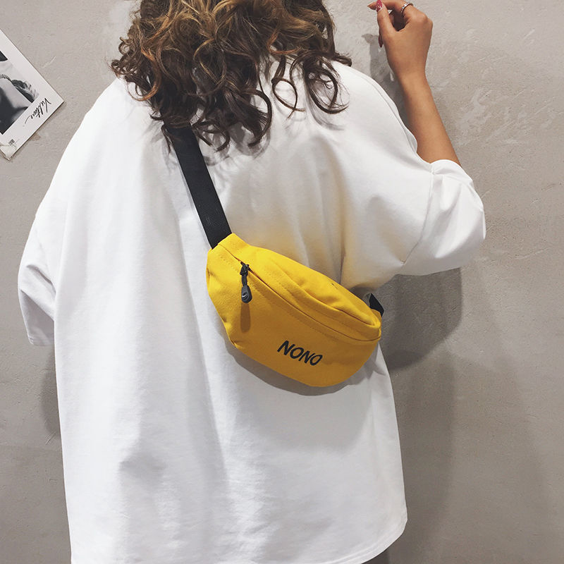 派尼美特ins胸包帆布包包女2020新款时尚休闲蹦迪包斜挎单肩腰包参数