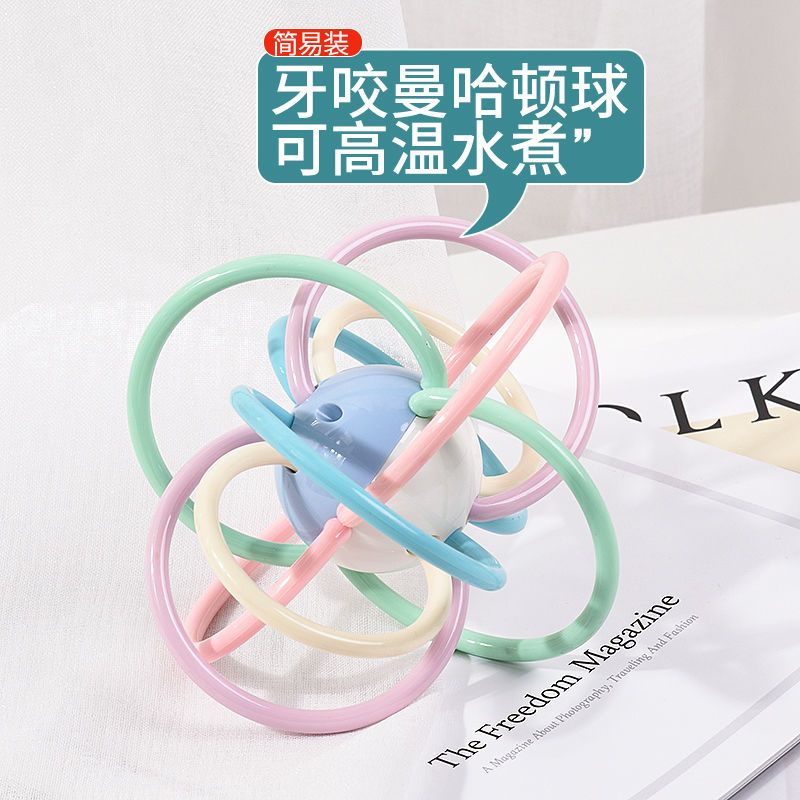 婴儿拨浪鼓玩具可啃咬音乐棒0-1岁新生儿宝宝安抚摇铃手摇鼓玩具 [蓝色]小熊拨浪鼓 [电池版]螺丝刀