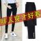黑色 [主图刺绣单裤] 2XL 建议105-125斤 秋季加肥加大码女裤胖mm春秋高腰显瘦小脚弹力外穿打底裤子 200斤