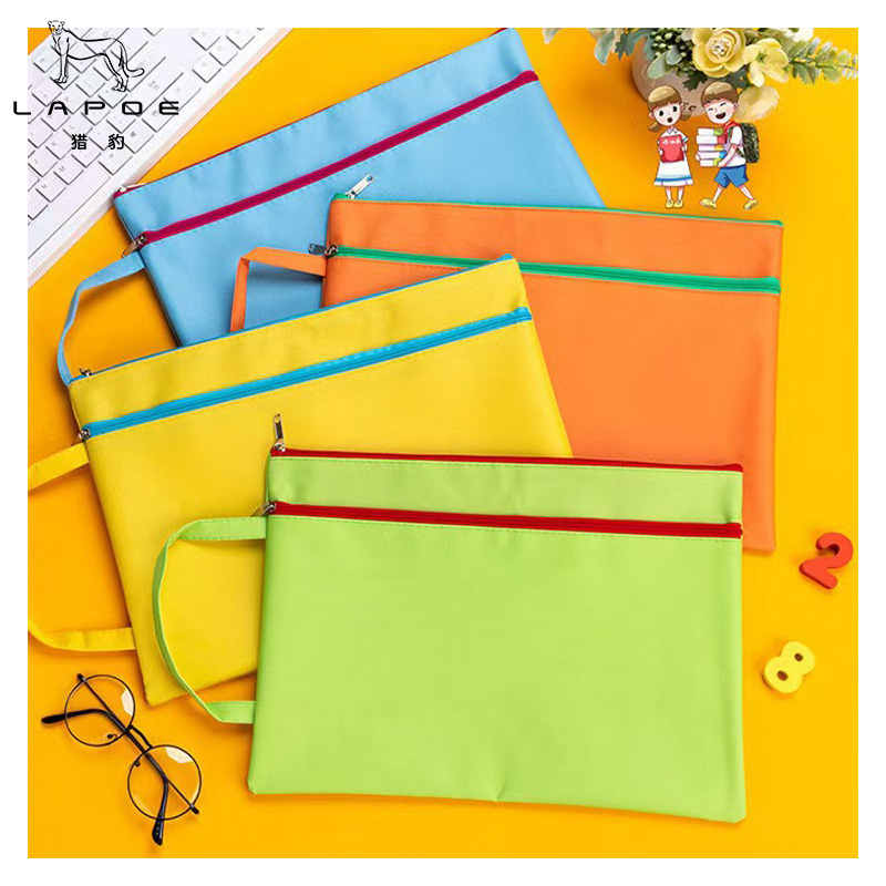 猎豹 A4拉链文件袋 牛津布资料袋收纳袋P29/个高清大图