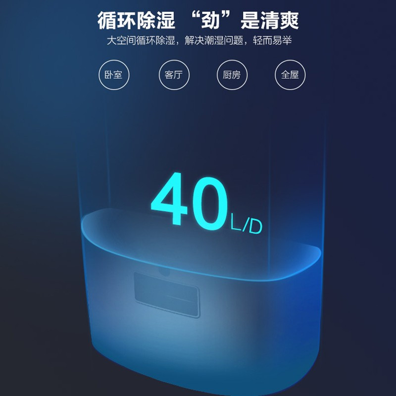 海尔(Haier)除湿机 CF40-N800家用静音抽湿机吸湿器空气干燥 日除湿40升