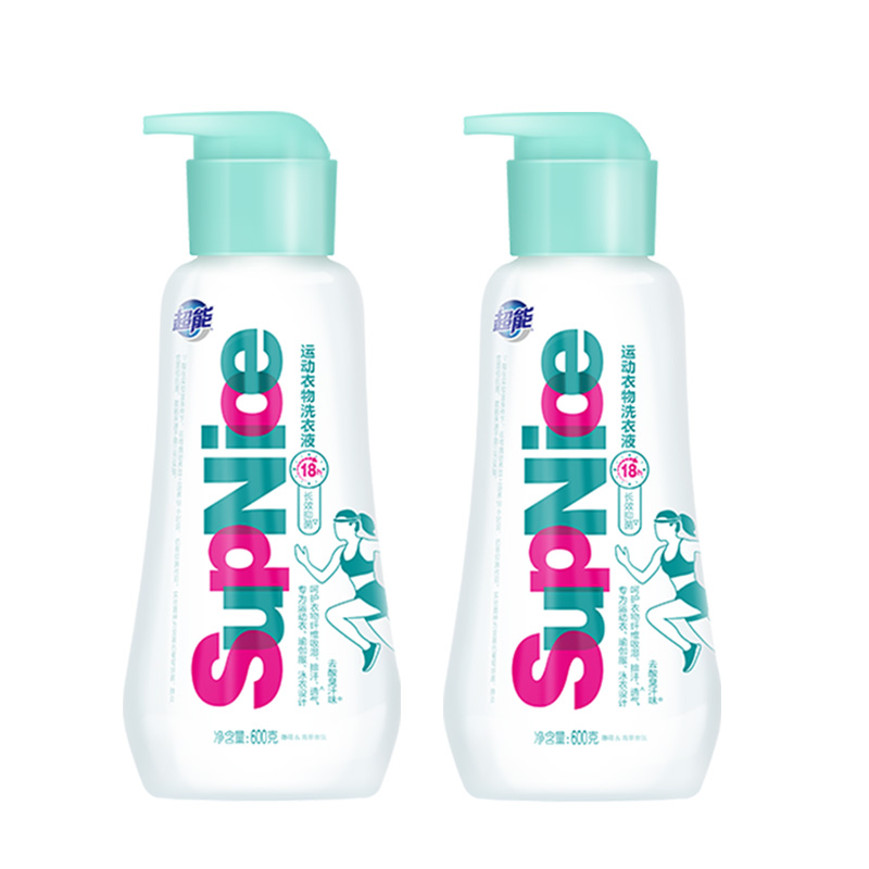 超能洗衣液supnice运动600g*2瓶1110601001