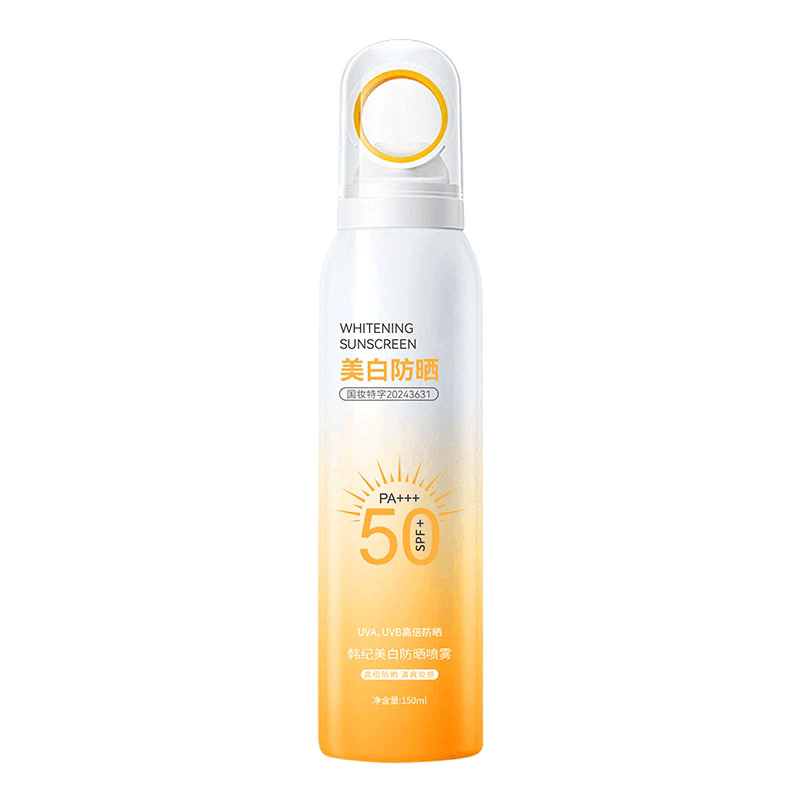 韩纪小光圈美白防晒喷雾150ml SPF50+++防紫外线清爽军训学生男女图片