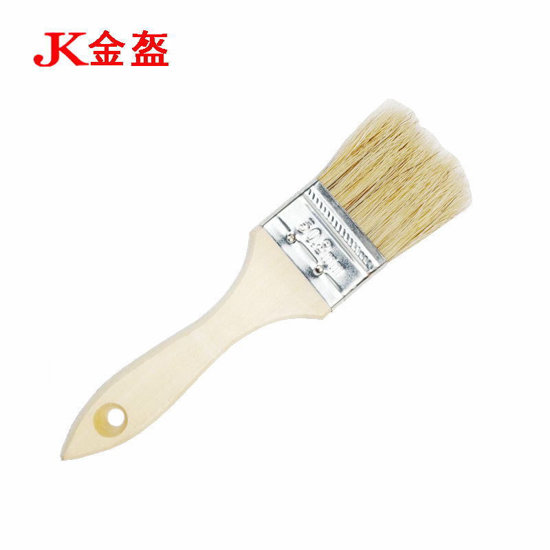 金盔纯猪鬃毛油漆刷毛刷2寸/把