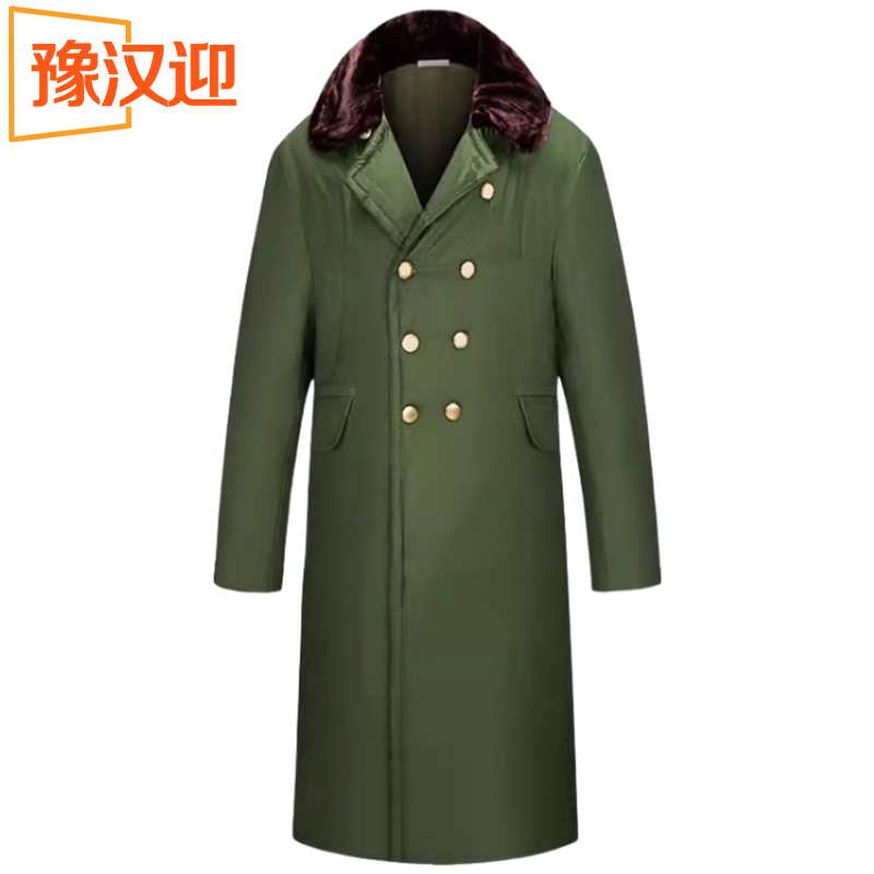 豫汉迎军大衣 棉衣加绒加厚大码件