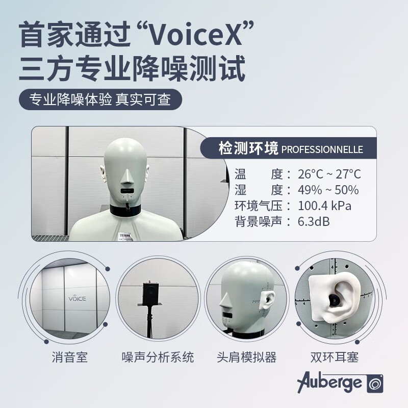Auberge[专业降噪测试]睡眠耳塞睡觉专用隔音不伤耳神器耳塞防噪 (黑色)1套高清大图