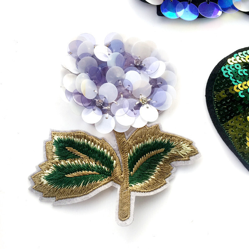 大尺寸花朵布贴衣服补洞补丁贴花图案绣花亮贴片刺绣服装DIY辅料
