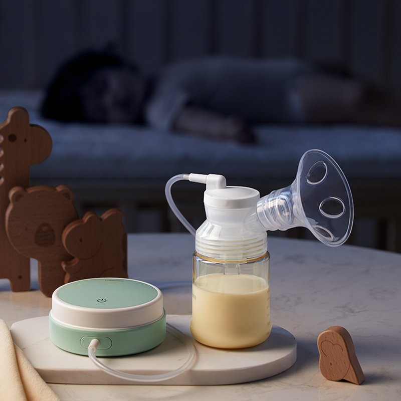 babycare电动吸奶器奶阵电动按摩挤奶器产后吸力大无痛静音便携新赫伦紫