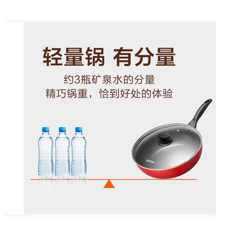苏泊尔(SUPOR)炒炫彩易洁不粘煎炒锅VJ28RP03 28cm高清大图