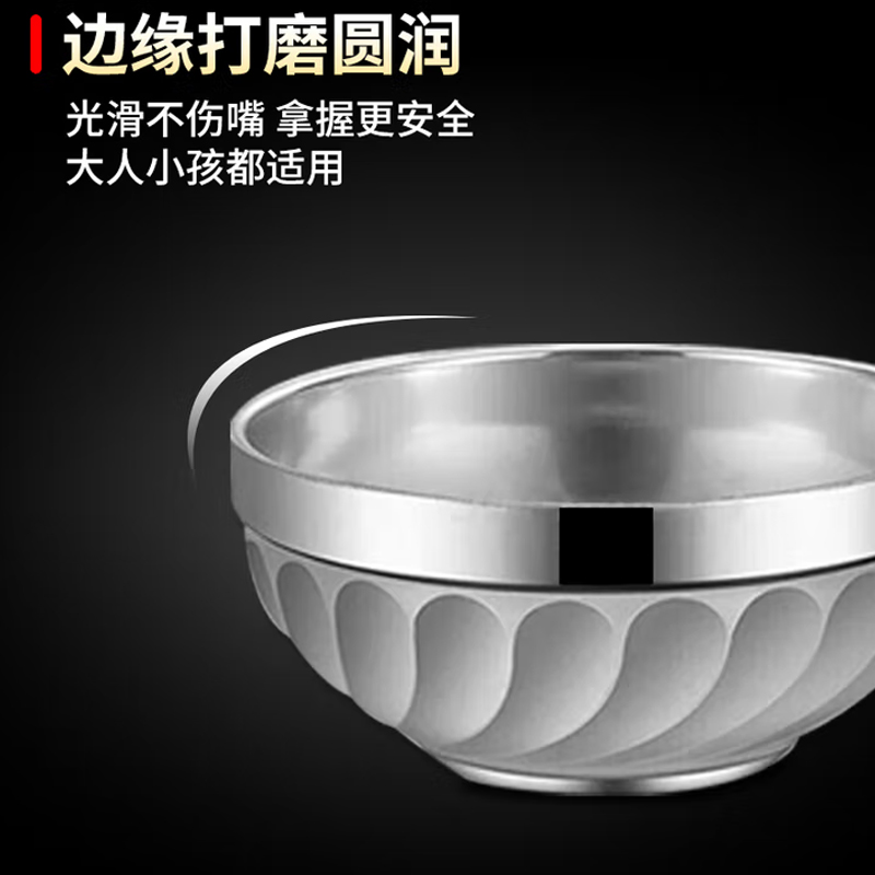 今万福 不锈钢碗 16cm高清大图