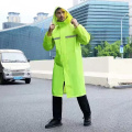 豹盾 户外一体式连体雨披交通环卫执勤反光衣 3XL-荧光绿(前后反光条)