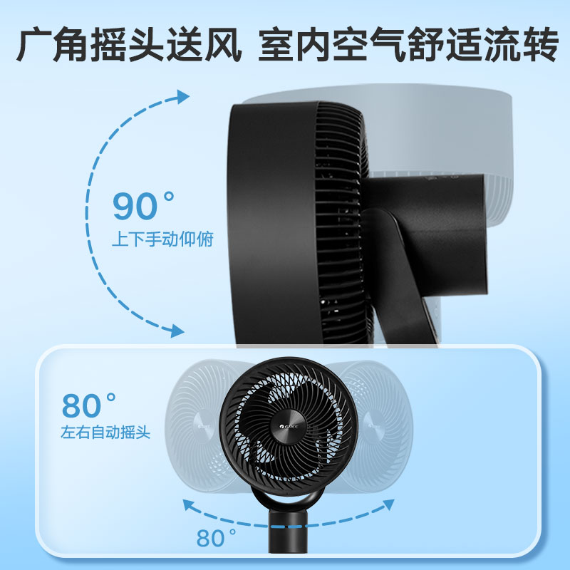 格力空气循环扇家用落地扇宿舍电风扇轻音低噪香薰节能省电扇FXD-1902Bg3高清大图