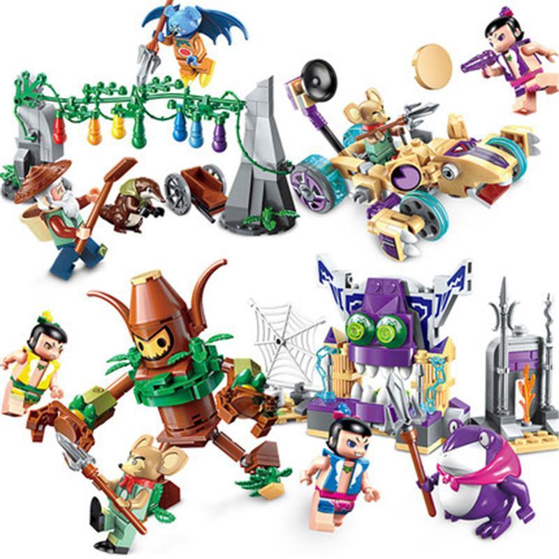 兼容乐高启蒙积木金刚葫芦娃葫芦兄弟套装人仔儿童拼装玩具