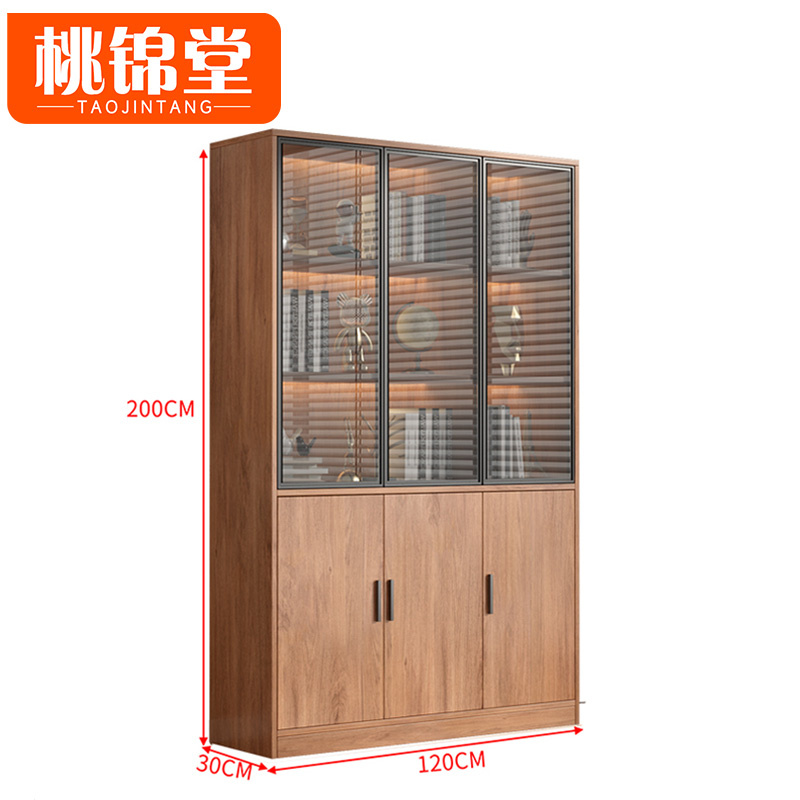 桃锦堂展示柜 置物柜三门台