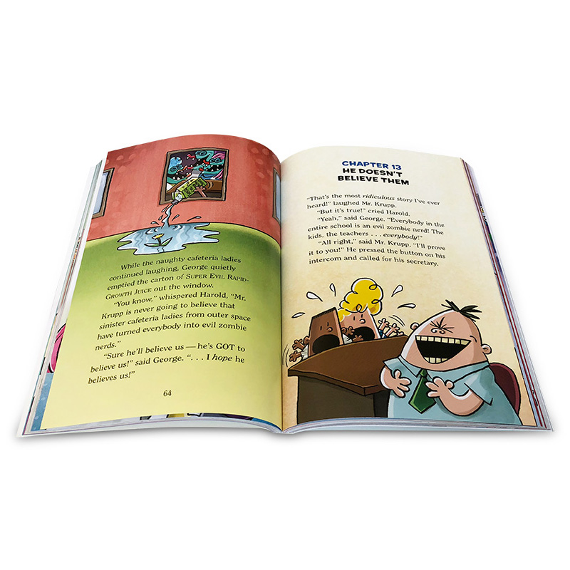 [正版]进口英文原版 Captain Underpants #3: 彩色版平装Invasion OF Incredib高清大图