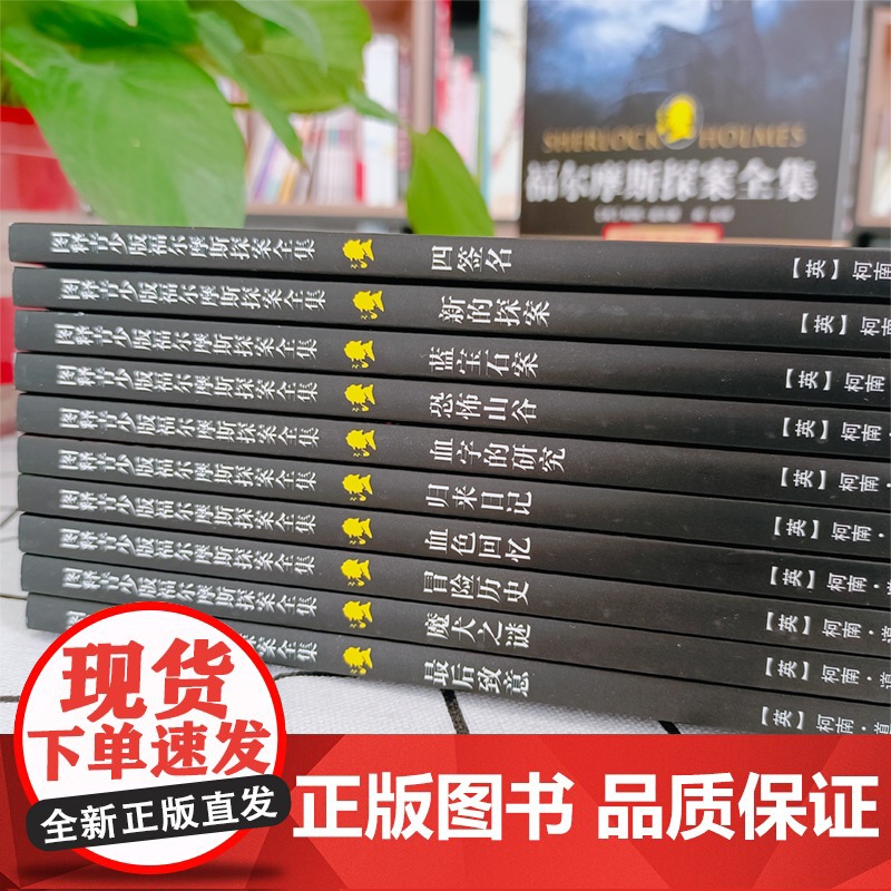 [正版]福尔摩斯探案全集(图释青少版)全10册侦探小说史的不朽经典 儿童青少年版小学生课外阅读好书高清大图