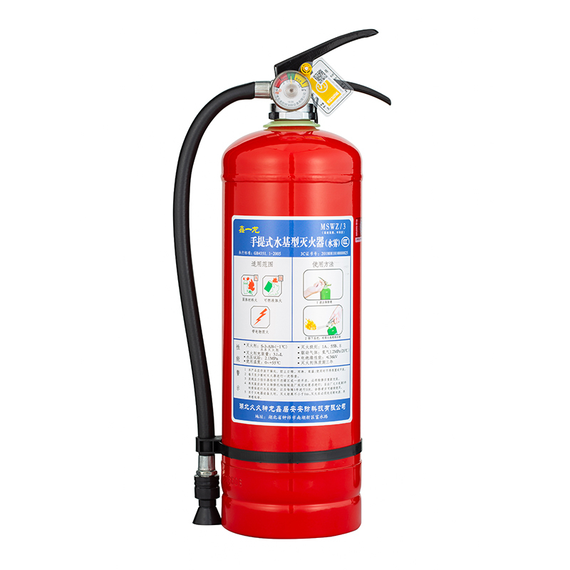 神龙出品 鑫一龙灭火器 水基型（水雾）环保灭火器3升 车载家用及商用灭火器3L常温 MSWZ/3 消防器材