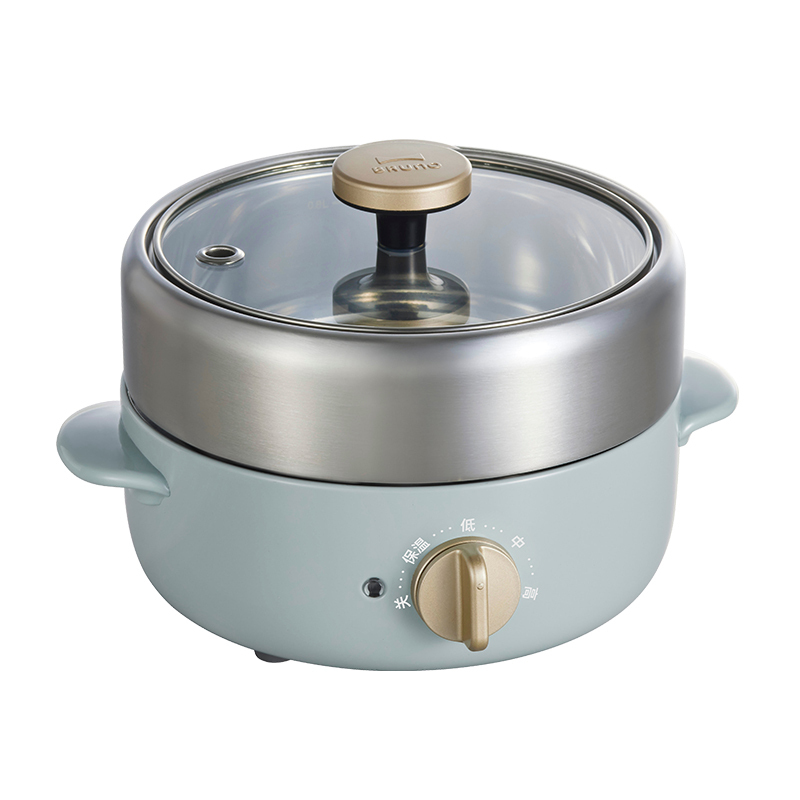 BRUNO 一人食多功能料理锅-BOE115-BGR雾霾蓝