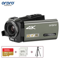 欧达（ORDRO）实用版 4K高清数码摄像机 便携式数码DV录像机 专业婚庆视频直播摄影机 AX60