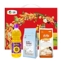 中粮大礼包福临门米面粮油组合套装春节礼品新年货礼盒过年礼盒元旦送礼节日礼品2000g+700ml