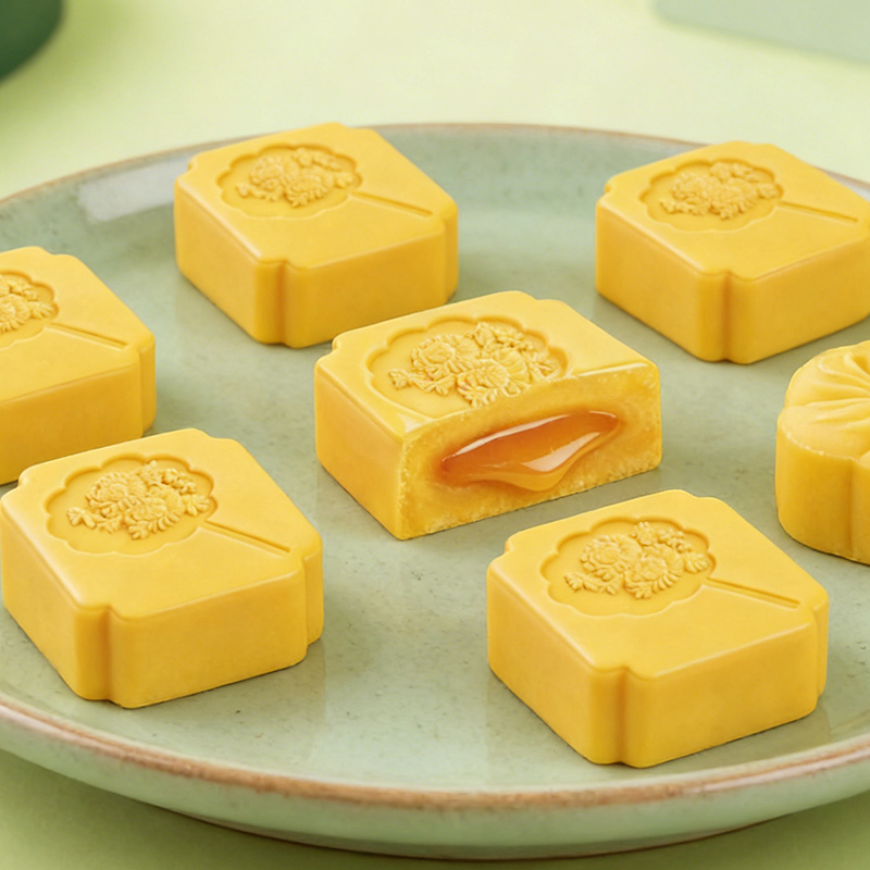 COMEFUN 刻凡 - 奶黄味流心绿豆糕 240g高清大图