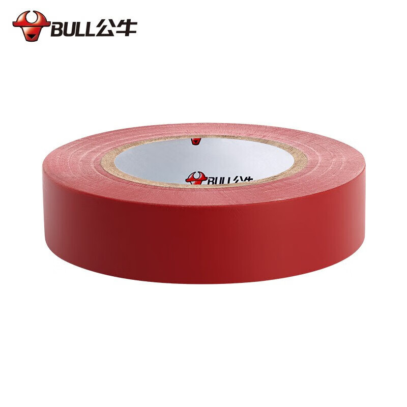 公牛(BULL)电工胶带胶布GN-ET7电气pvc绝缘阻燃防水胶布耐高温 18米红色 10卷