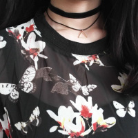 时尚简约星星锆石坠金色项链衣服配饰品女短款YWKJ1291送女朋友七夕情人节礼物