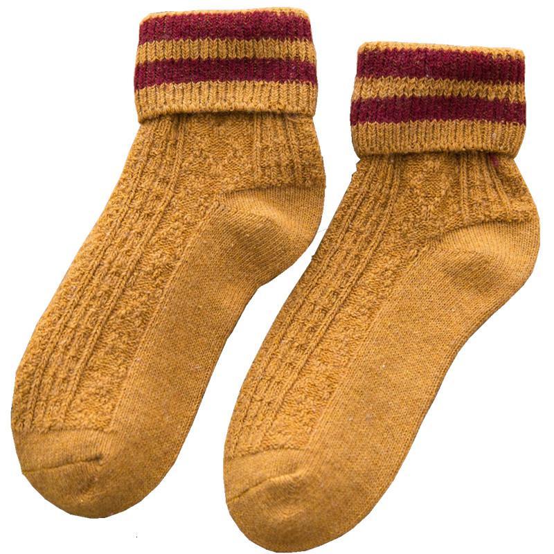 秋冬羊毛袜子女中筒袜粗针长袜潮ins毛线堆堆袜加绒加厚保暖冬季