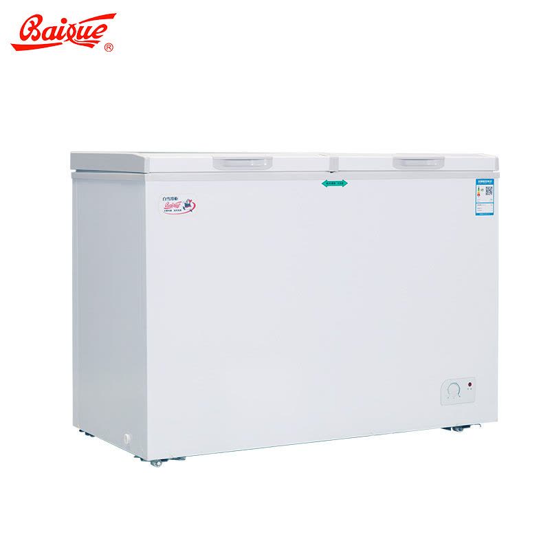 白雪(Baixue) BDX-280DS 280升冰柜 顶开门 卧式冷柜 双温卧式冰柜 冷藏冷冻双间室冷柜图片
