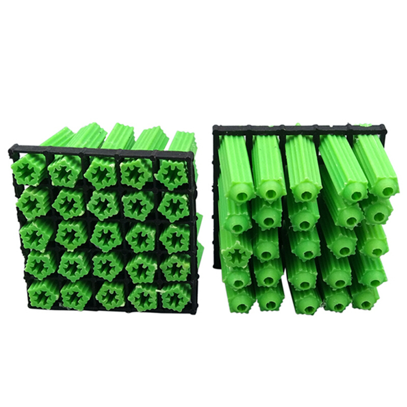 海斯迪克hkw213塑料膨胀管绿色膨胀胶塞飞机型胶粒螺丝管涨塞绿色胶粒