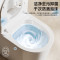惠达(HUIDA)小尺寸智能马桶坐便器0水压翻圈翻盖魔力泡座圈加热脚踢冲水马桶 X08翻盖翻圈-千次泡-智能数显