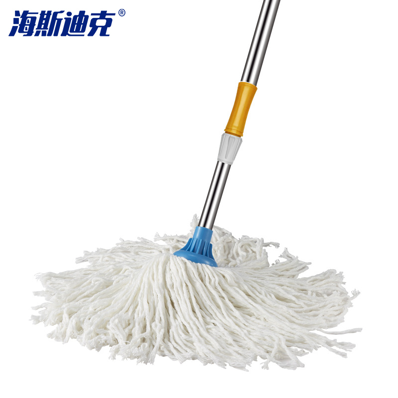 海斯迪克 HK-755 清洁拖把桶 塑料拖把桶带提手 加厚带轮拖布桶挤水桶耐用简易手动拖地桶 带杆拖把