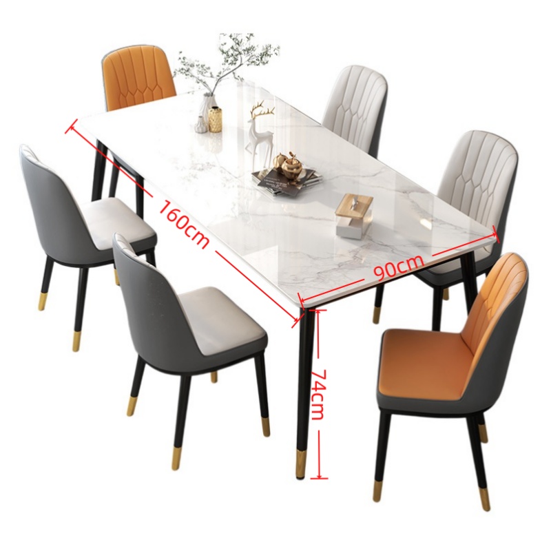 悦兴诚餐桌组合长160cm+6椅套高清大图