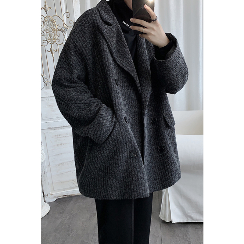 很仙的风衣男中长款外套男冬季韩版潮流帅气潮牌oversize大衣穿搭风衣