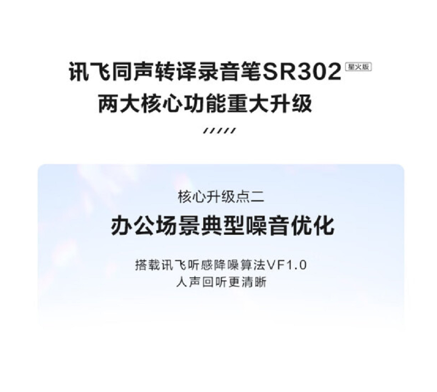 科大讯飞(iFLYTEK) 录音笔SR302T星火版商务会议记录转文字纪要神器降噪商务 32G高清大图