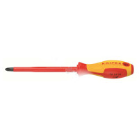 凯尼派克 KNIPEX 98 24 01电工绝缘十字螺丝批 #1 x 80mm