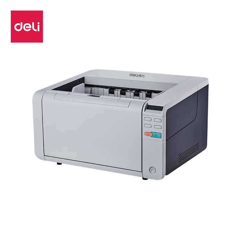 得力(deli)S3100国产扫描仪 高速高清彩色双面连续自动馈纸A3幅面100ppm/200ipm