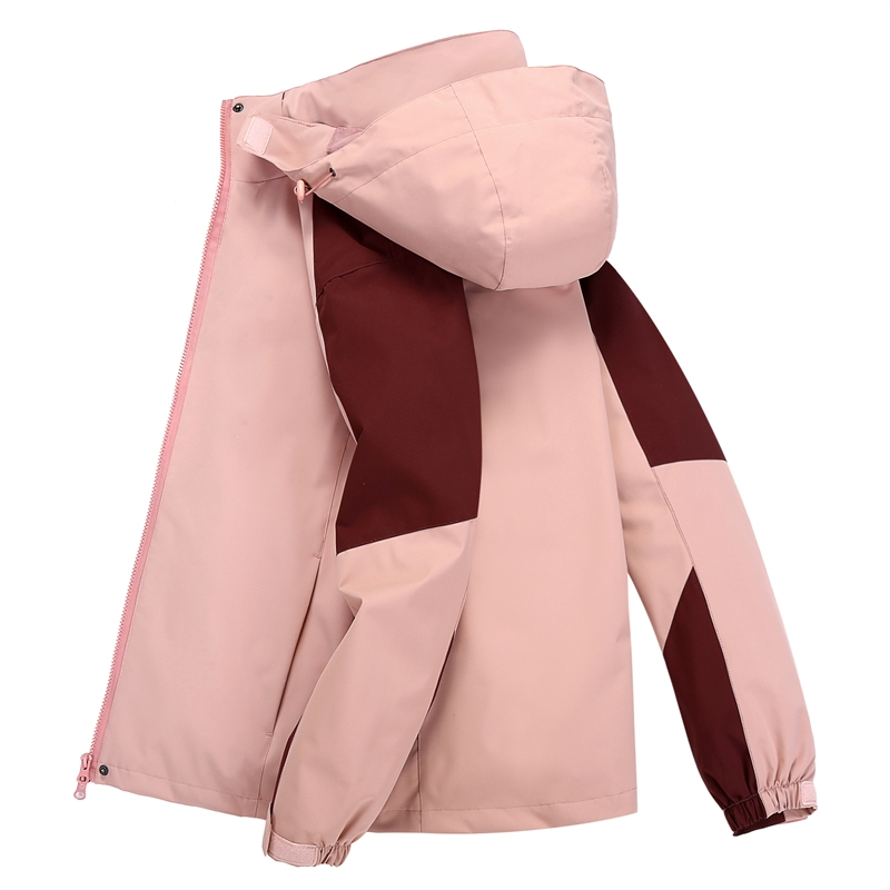 闪电客户外冬季冲锋衣男女可拆卸三合一加绒 水 风登山服定制LOGO外套