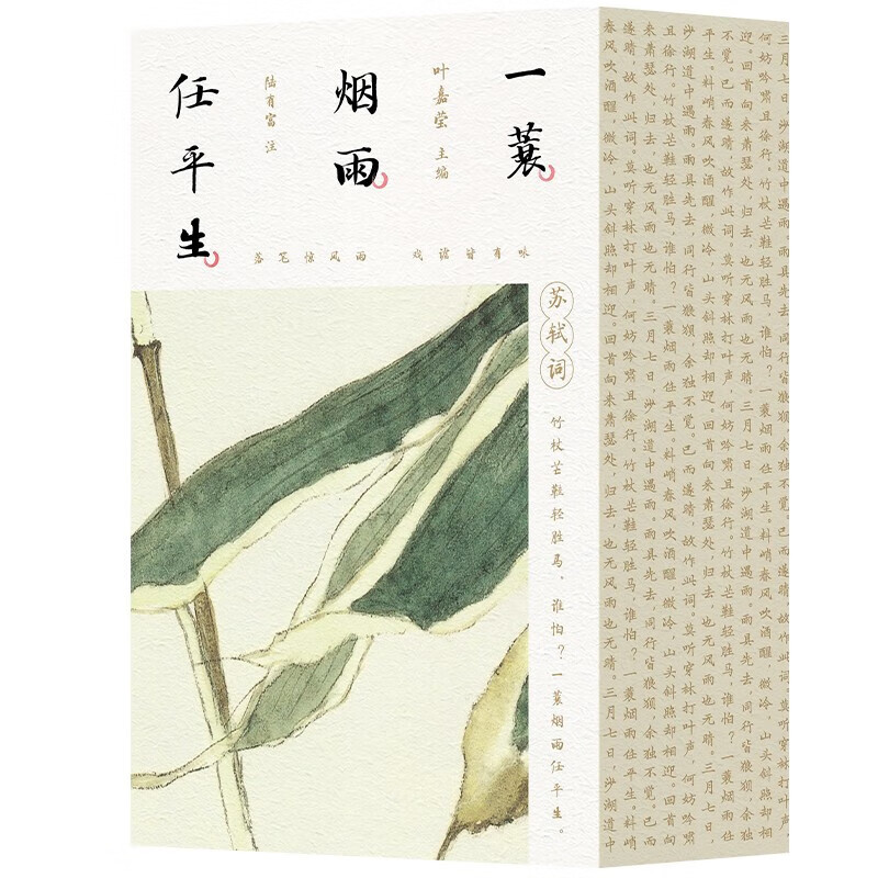一蓑烟雨任平生 苏轼词 [正版]央视网 赠书法拉页音频 一蓑烟雨任平生 苏轼词全三册 百岁叶嘉莹携弟子系统全面解读苏轼词高清大图