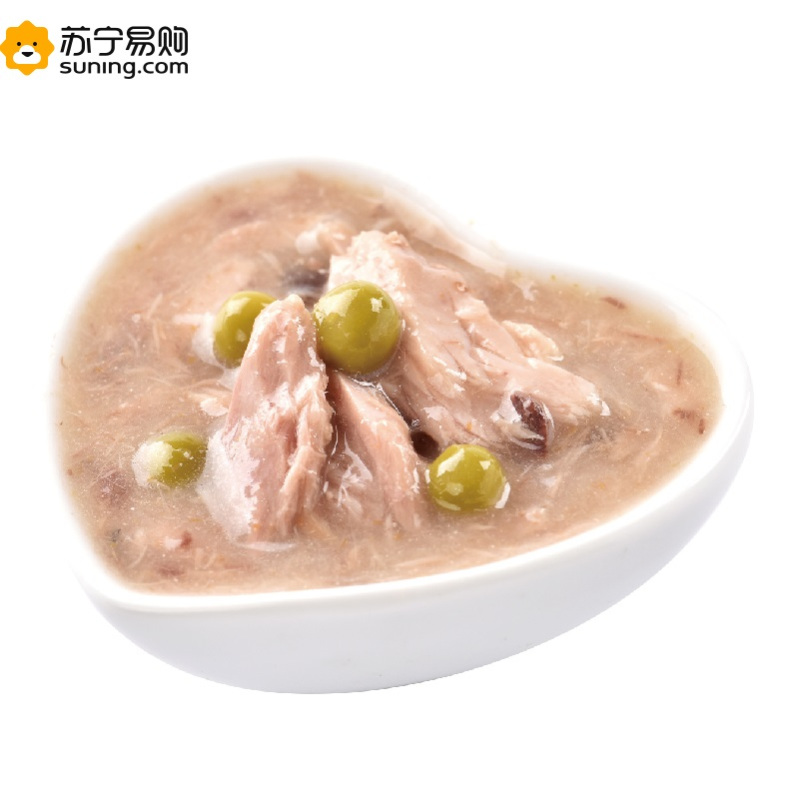 卫塔卡夫心形成猫猫餐盒猫罐头70g*成猫金枪鱼青豌豆湿粮零食