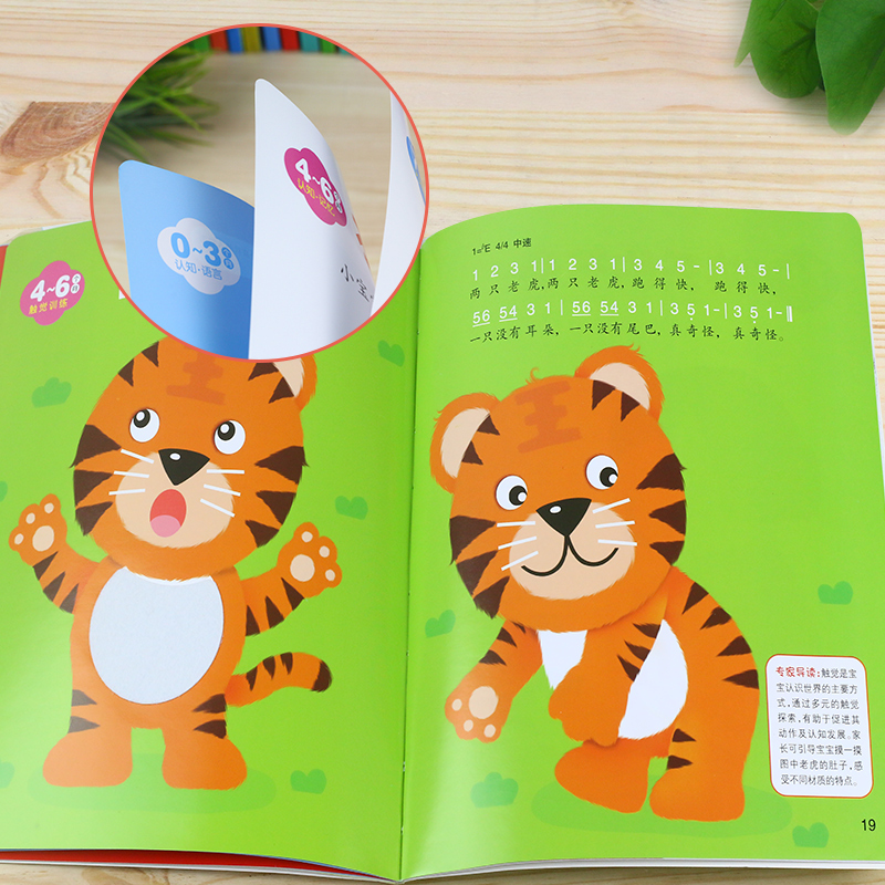[正版]小婴孩我0岁了宝宝全脑开发思维左右脑开发 绘本0-3岁 婴儿启蒙认知翻翻看 两岁幼儿早教书 儿童读物宝宝绘本高清大图